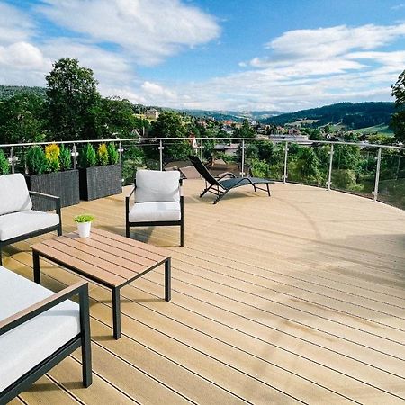 Penthouse Sloneczna Rapsodia - Blisko Parku Zdrojowego - Duzy Taras Na Dachu - Piekny Widok - Winda - Garaz Daire Rabka-Zdrój Dış mekan fotoğraf