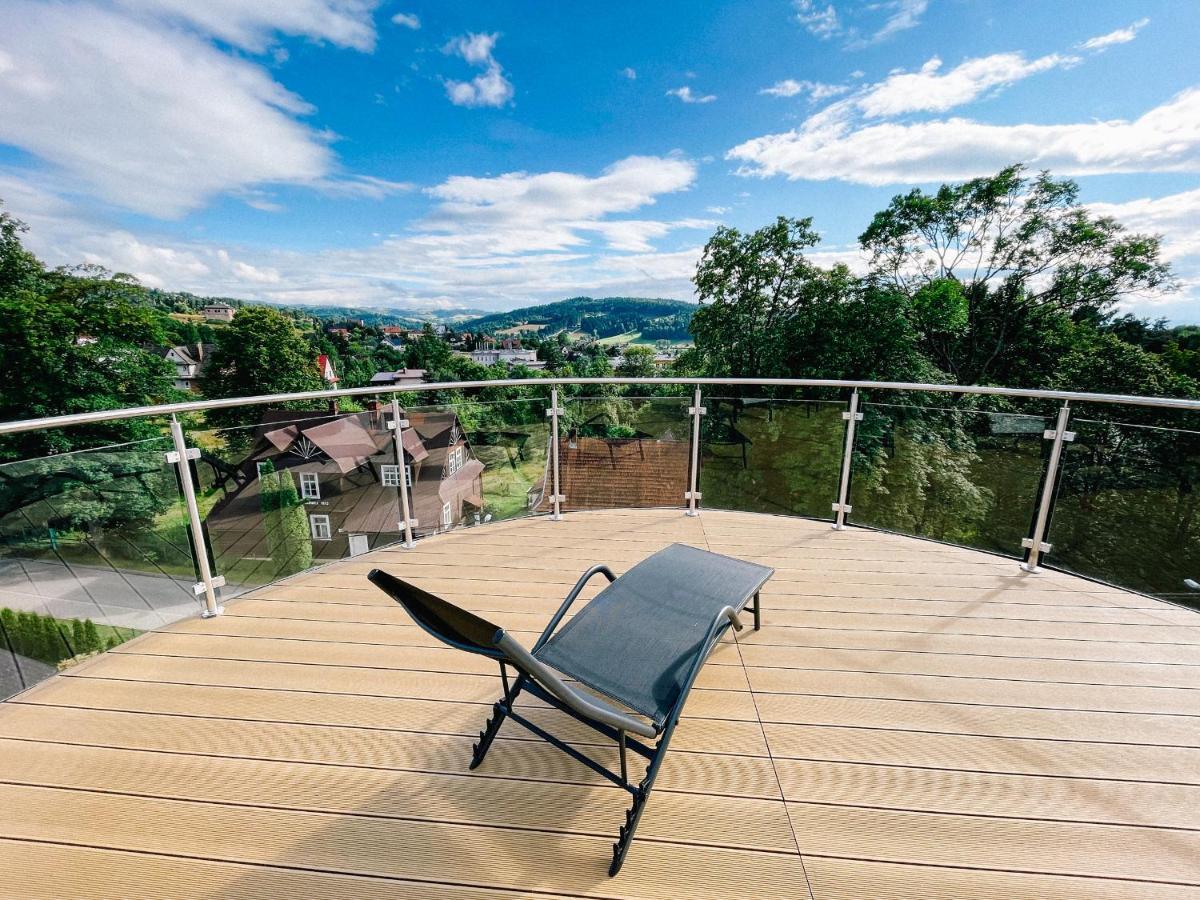 Penthouse Sloneczna Rapsodia - Blisko Parku Zdrojowego - Duzy Taras Na Dachu - Piekny Widok - Winda - Garaz Daire Rabka-Zdrój Dış mekan fotoğraf