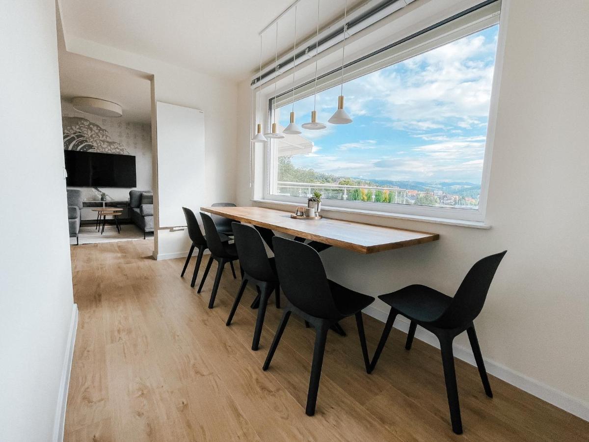 Penthouse Sloneczna Rapsodia - Blisko Parku Zdrojowego - Duzy Taras Na Dachu - Piekny Widok - Winda - Garaz Daire Rabka-Zdrój Dış mekan fotoğraf